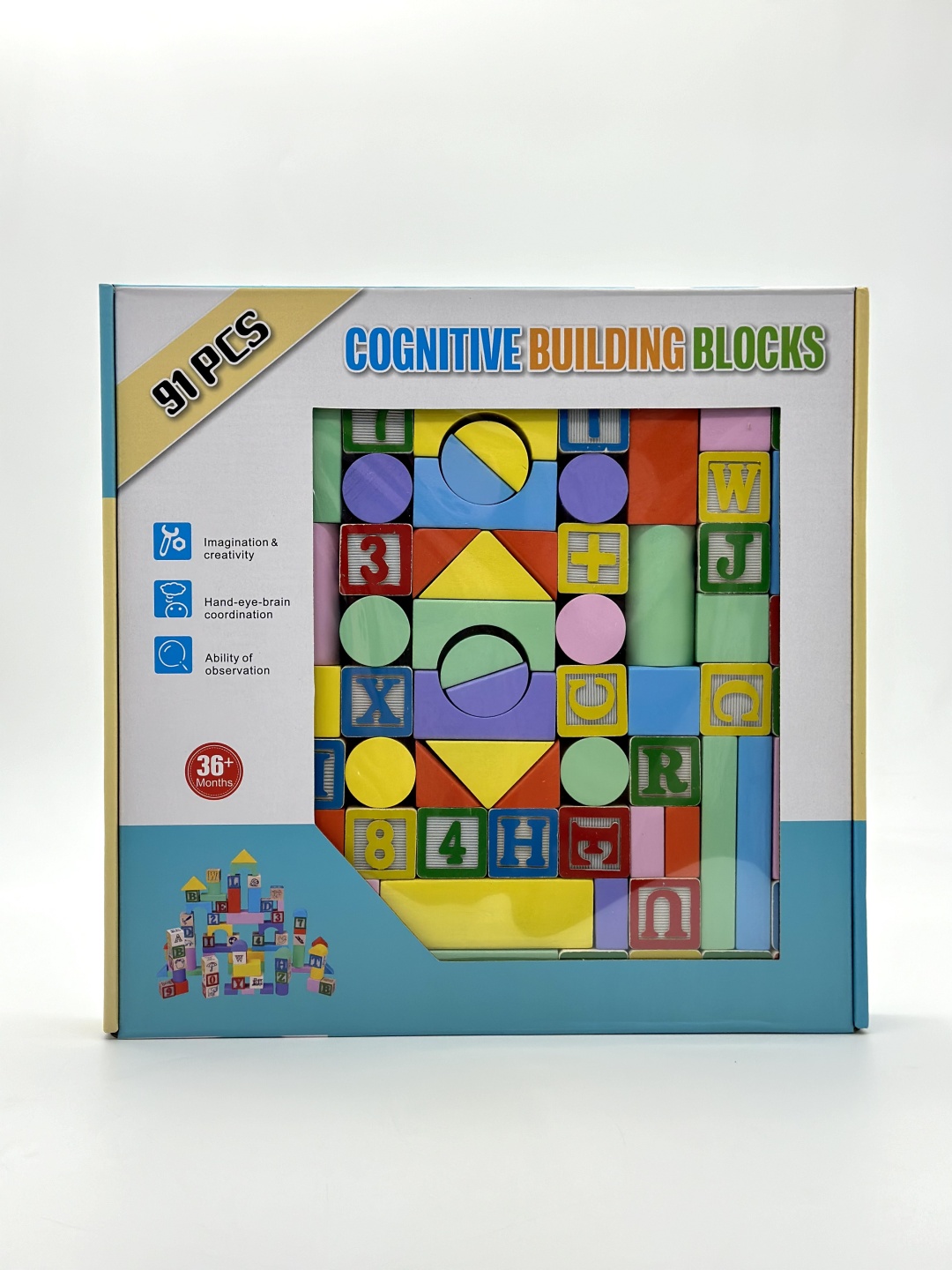 91 PCS COGNETIVE BUILDING BLOCKS