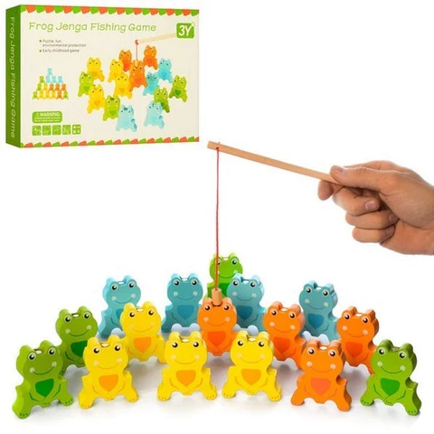 FROG JENGA FISHING GAME