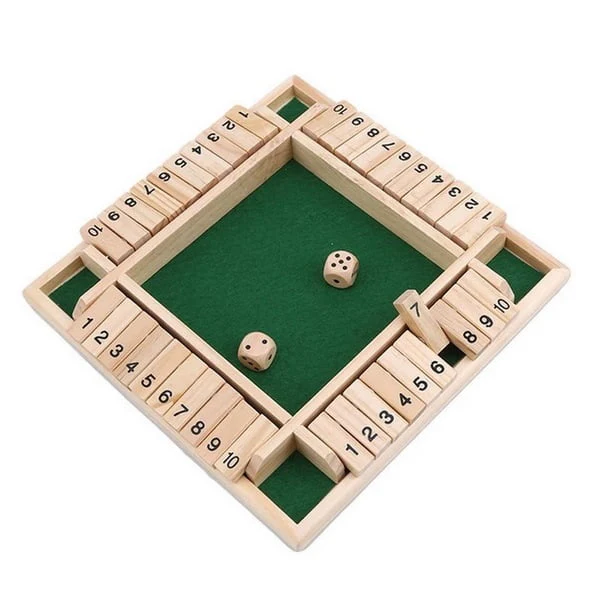 WOODEN SHUT THE BOX