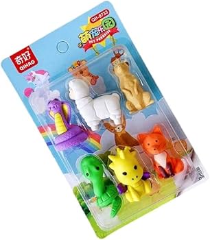 ANIMAL DIY ERASER - (1 PACK) RANDOM DESIGN WILL BE SHIPPED